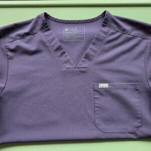 Men's Purple Shadow Limited Edition FIGS Chisec Three-Pocket Scrub Top